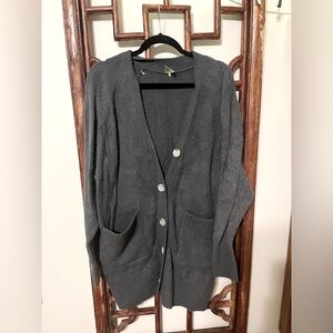 Calia Long Oversized Gray Sweater